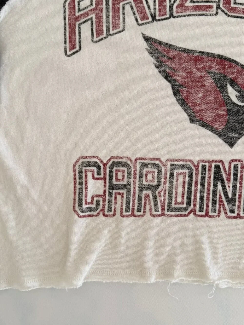 47 Arizona Cardinals Cropped Colorblock Long Sleeve Tee - Picture 4 of 8